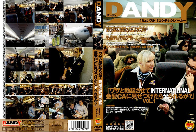 DANDY-071 「ワザと勃起させてINTERNATIONAL金髪CAに見せつけたらヤられるか？」 VOL.1