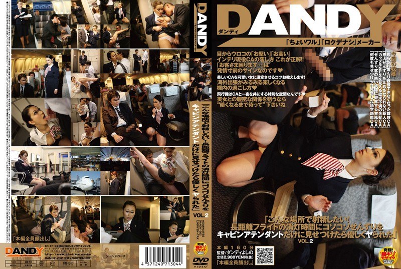 DANDY-202 「こんな場所で射精したい！長距離フライトの消灯時間にコソコソせんずりをキャビンアテンダントだけに見せつけたら優しくヤられた」 VOL.2