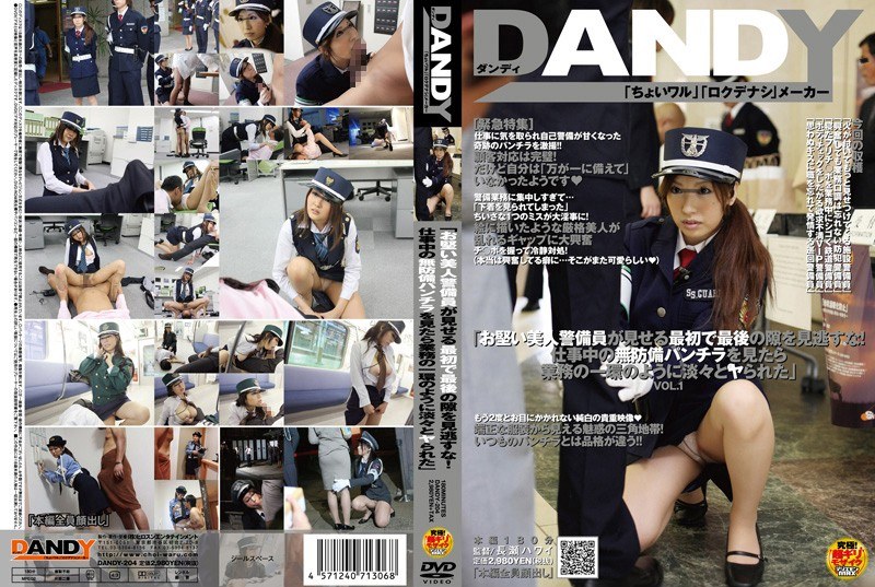 DANDY-204 「お堅い美人警備員が見せる最初で最後の隙を見逃すな！仕事中の無防備パンチラを見たら業務の一環のように淡々とヤられた」 VOL.1